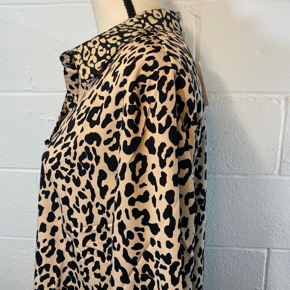 Honey Punch Leopard Print Long Sleeve High Low Top - Picture 4 of 15